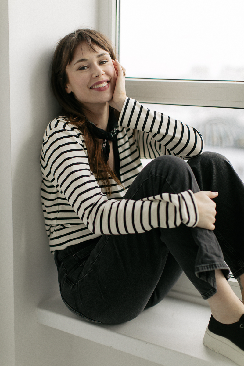 Longsleeve w paski Natula_3 Longsleeve Swoboda • Bawełna Organiczna • - obrazek 5