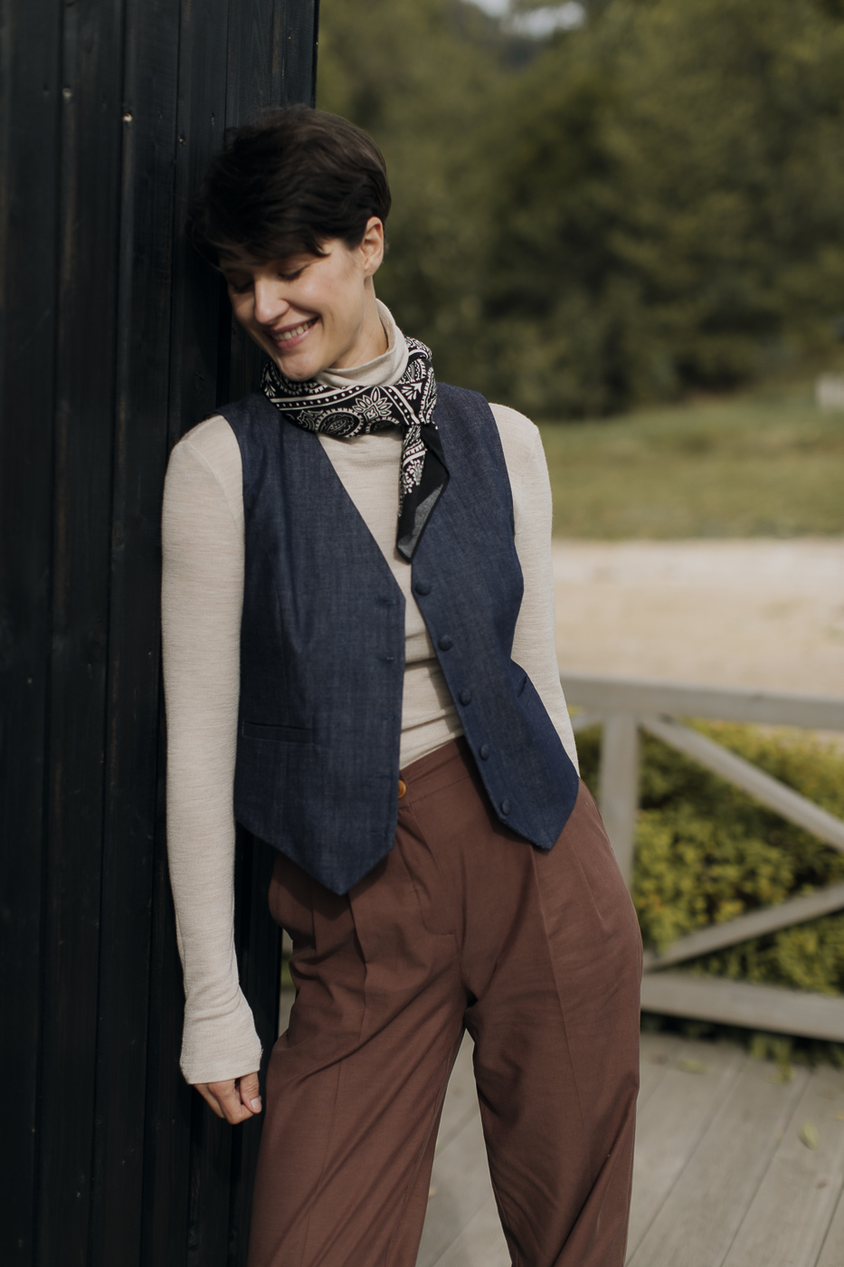 Kamizelka_jeans_granat_1 Kamizelka Niezależna • Jeans • - obrazek 8