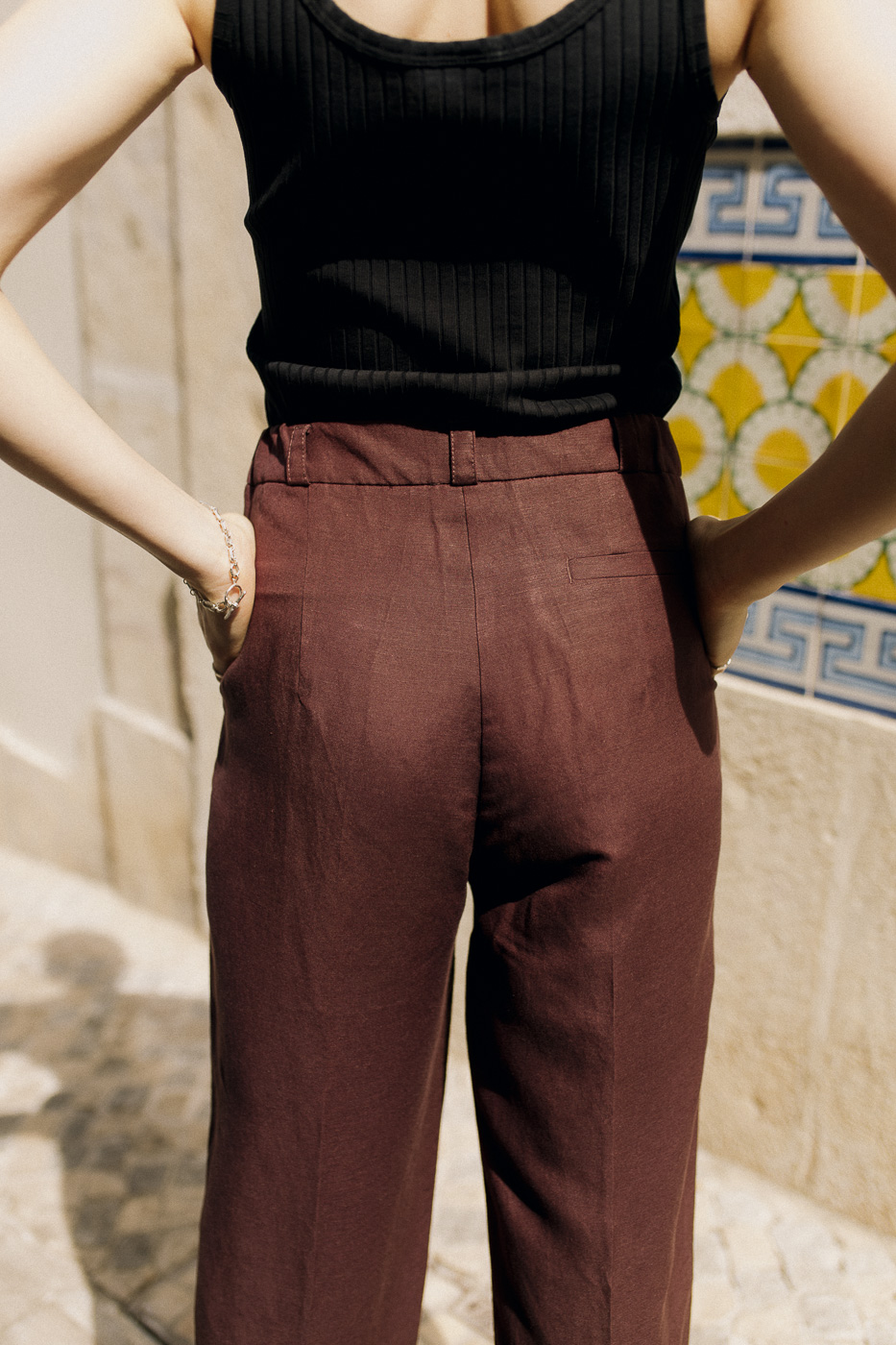 Spodnie Dzentelmenki_len+rayon_2 Spodnie Dżentelmenki • Len + Rayon • - obrazek 4