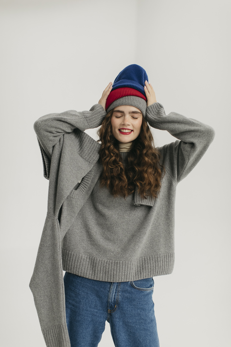 Czapka_merino_kaszmir_Natula Czapka SISU • Wełna Merino + Kaszmir • - obrazek 3