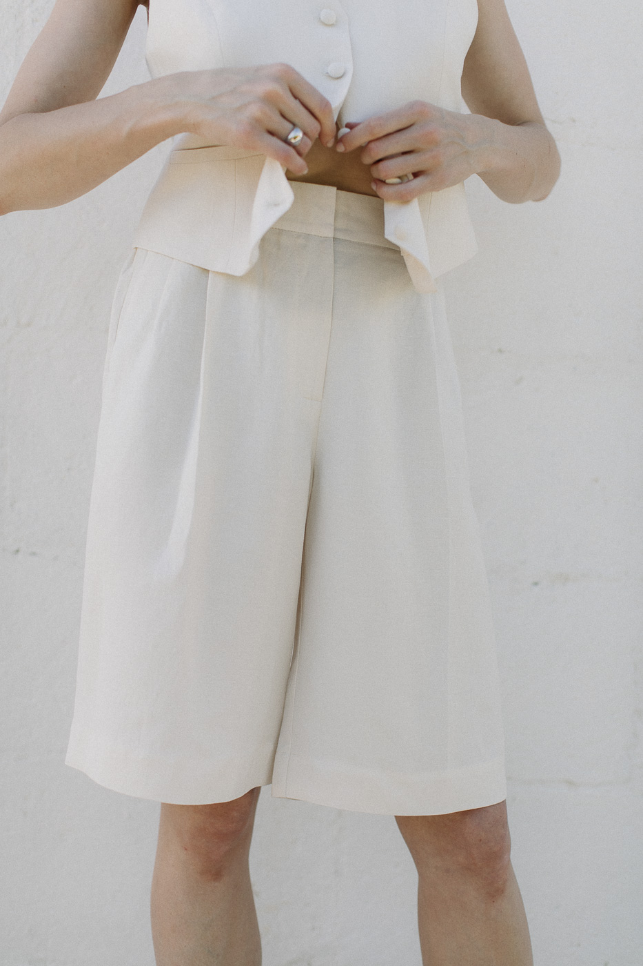 bermudy-saint-tropez-len-rayon-śmietanka-natula-10 Bermudy Saint-Tropez • Len+Rayon • - obrazek 10