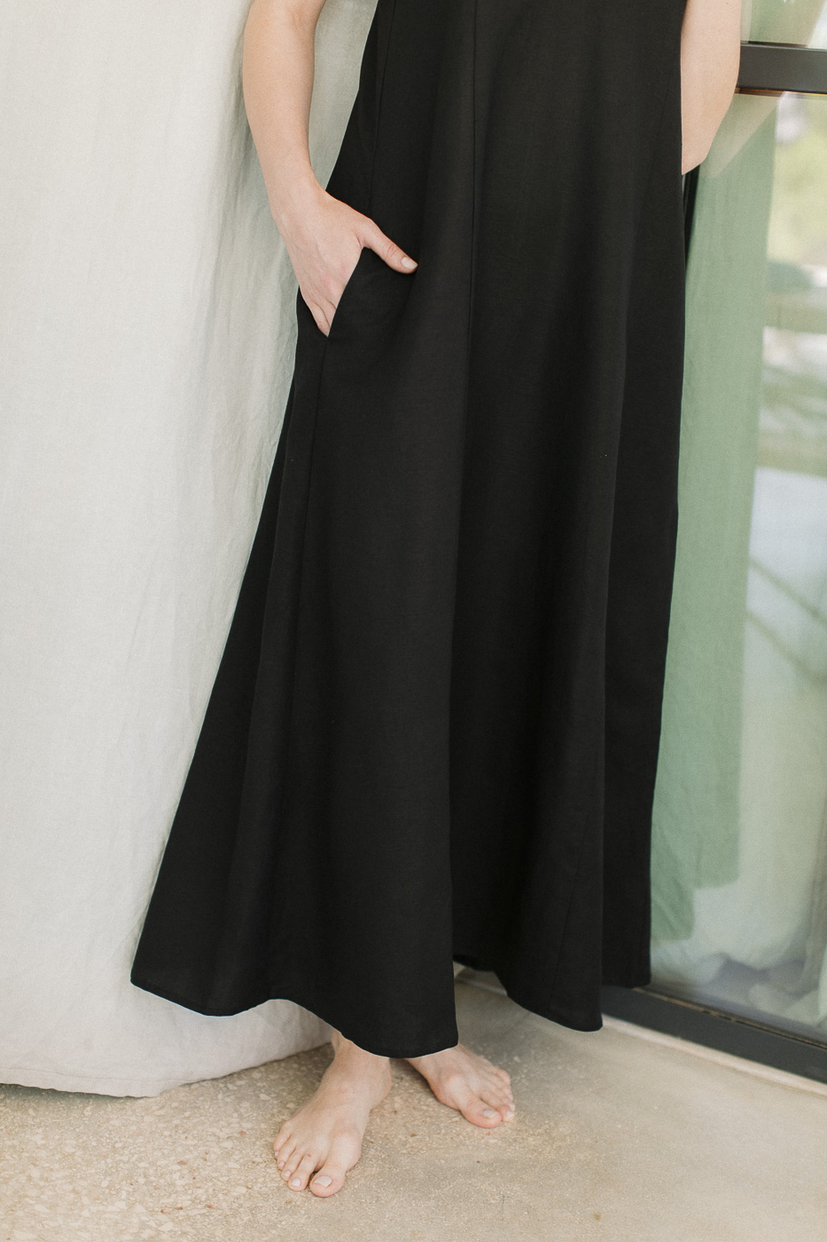 sukienka-dolce-tencel-czarny-natula-lato25-5 Sukienka Dolce • Tencel • - obrazek 12