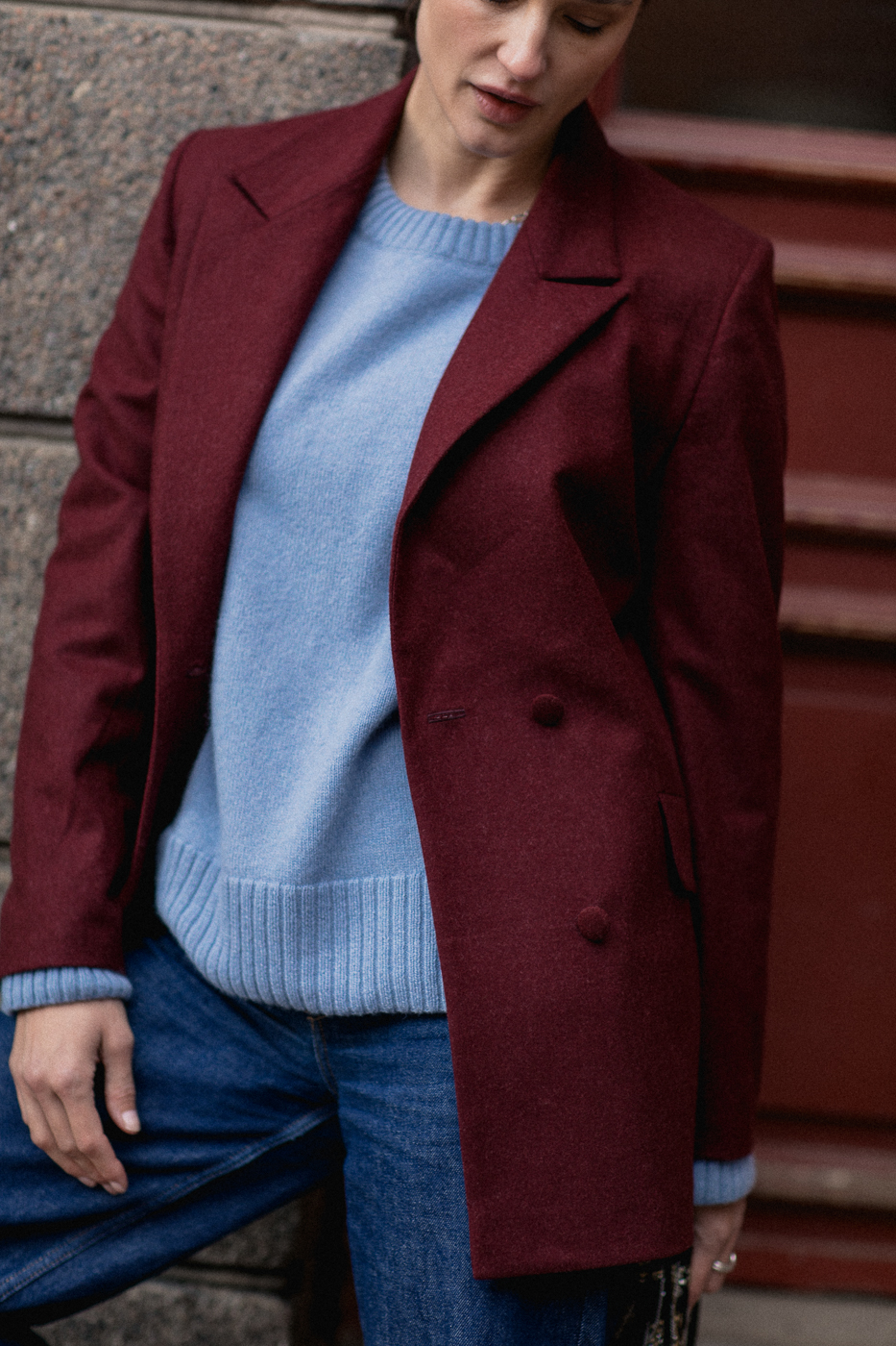 marynarka-takt-wino-wełna-merino-natula-4 Marynarka dwurzędowa Takt • Wełna Merino • - obrazek 19