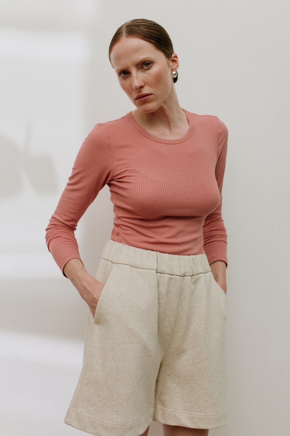 Longsleeve-Niksen-tencel-arbuz-natula-1 Longsleeve Niksen • Tencel • - obrazek 2