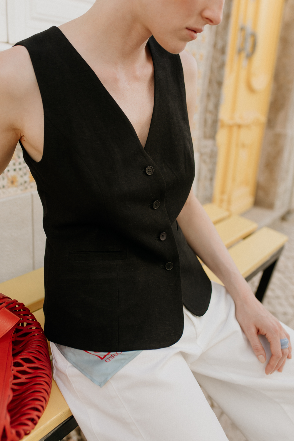kamizelka-serene-len-rayon-czarny-natula-14 Kamizelka Serene • Len+Rayon • - obrazek 15