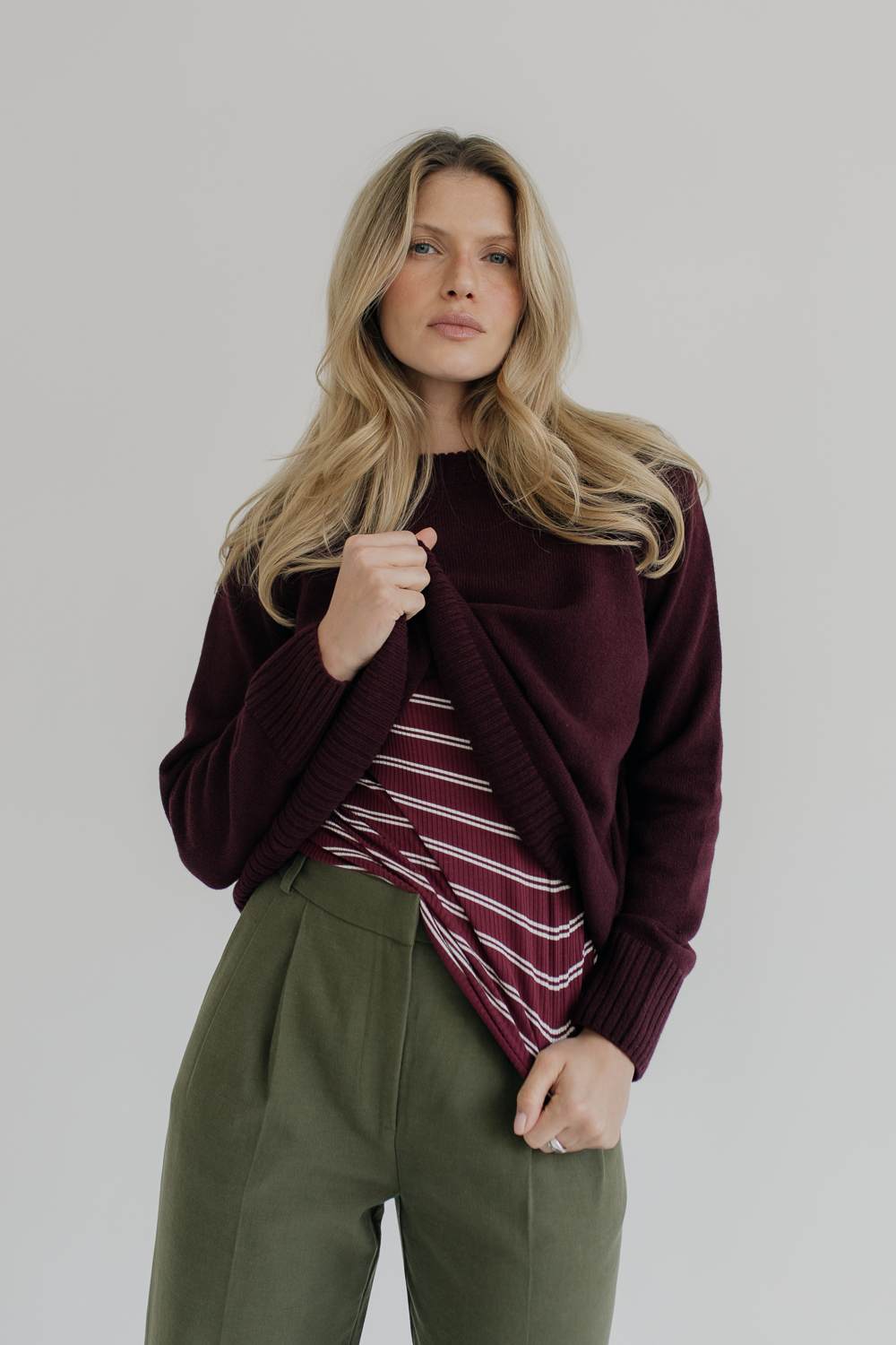 spodnie-dżentelmenki-bawełna-tencel-khaki-natula-10 Spodnie Dżentelmenki • Bawełna + Lyocell 300g/m2• - obrazek 2